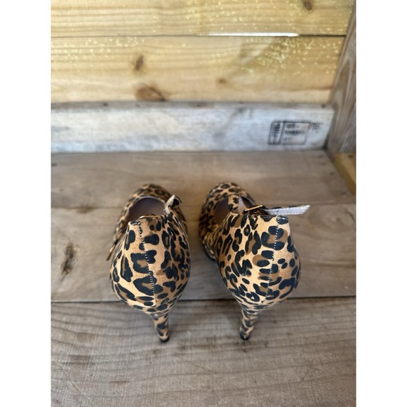 Forever Cheetah Print Womens High Heels Size 8 - Picture 7 of 12